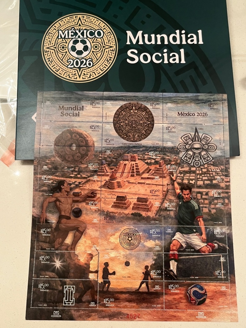 Mexico 2026 FIFA World Cup Mundial Collectible Stamp Sheet Limited Edition New